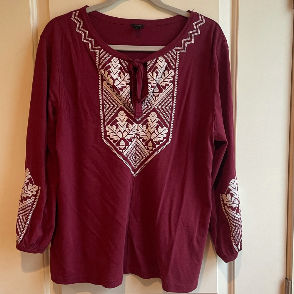 J. Crew Blouse with Front Tie